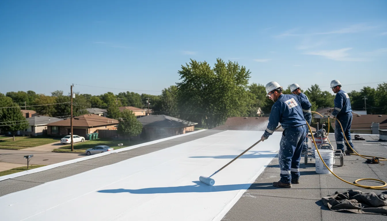 Commercial roof coating in Hague, ND near me